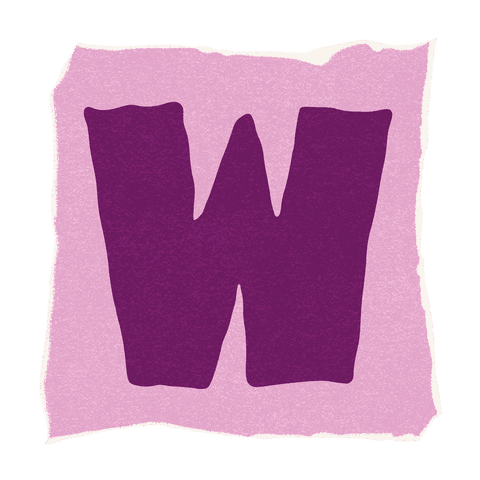 pink patch fabric letter w on transparent background - Download Free Stock Videos Pikwizard.com
