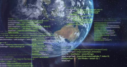 Global Data Streaming Across Digital World Map in Space - Download Free Stock Images Pikwizard.com