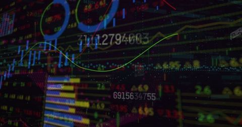 Digital Financial Data Charts on Dark Background - Download Free Stock Images Pikwizard.com