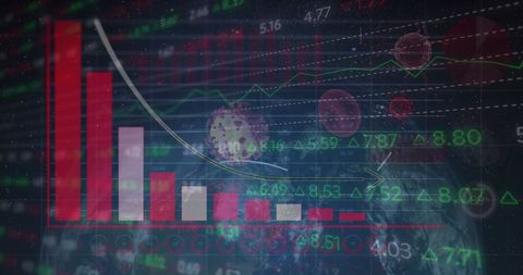 Futuristic Interface Displaying Global Economic Data - Download Free Stock Images Pikwizard.com