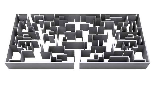 Complex White Maze Illustration on Transparent Background - Download Free Stock Videos Pikwizard.com