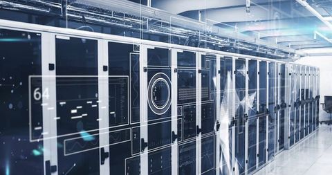 Advanced Digital Data Processing in a High-Tech Server Room - Download Free Stock Images Pikwizard.com
