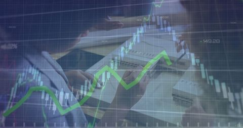 financial growth concept with data and diverse business team - Download Free Stock Images Pikwizard.com