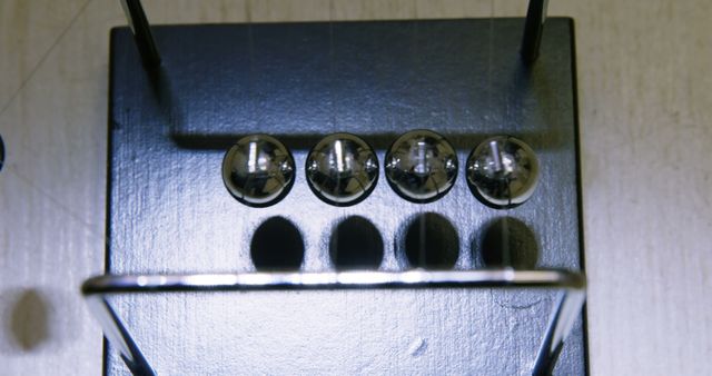 Close-Up of Newton's Cradle Pendulum in Motion - Download Free Stock Images Pikwizard.com