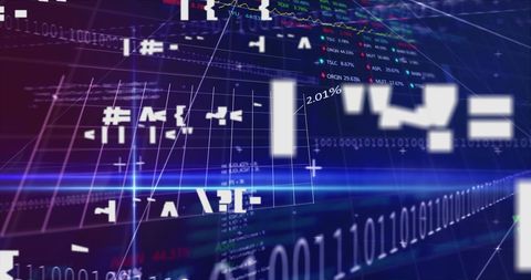Digital Financial Data on Futuristic Screen - Download Free Stock Images Pikwizard.com