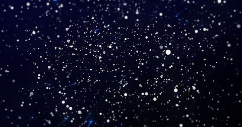 Cosmic Swirl of Particles in Digital Abstract Field