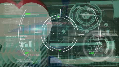 Soccer Players Animated Overlay with Data Interface and Analysis