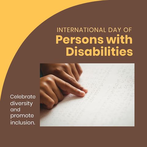 Celebrating International Day of Persons with Disabilities, Promoting Inclusion - Download Free Stock Templates Pikwizard.com