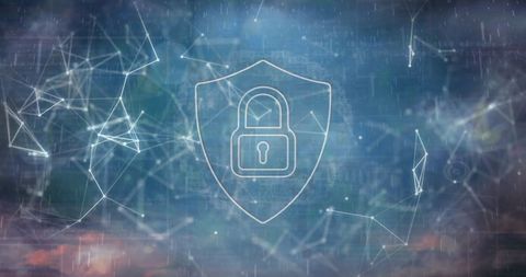 Digital Padlock on Shield Representing Cybersecurity - Download Free Stock Images Pikwizard.com