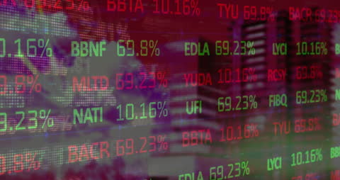 Financial Data Charts with Digital Interface