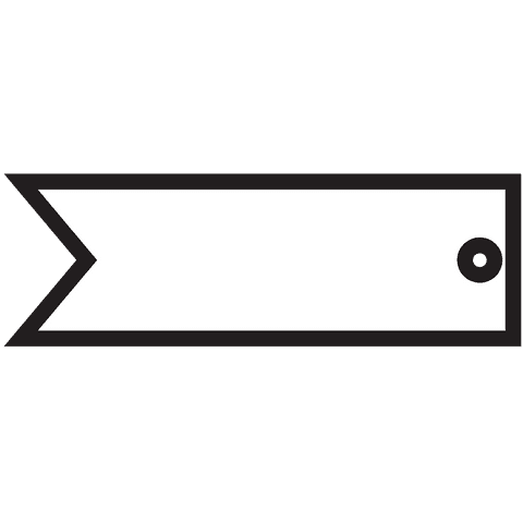 White Gift Tag with Black Border on Transparent Background - Download Free Stock Videos Pikwizard.com