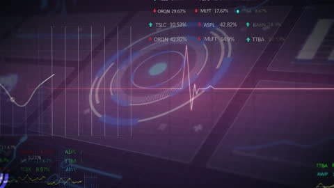 Futuristic Finance Data Processing Animation Skin