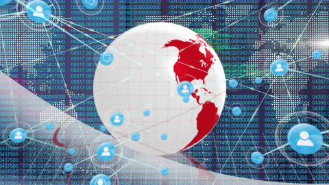 Global Digital Communication Network with Data Interface