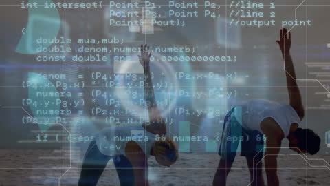 Blend of Exercise and Data Analytics Conceptual Art