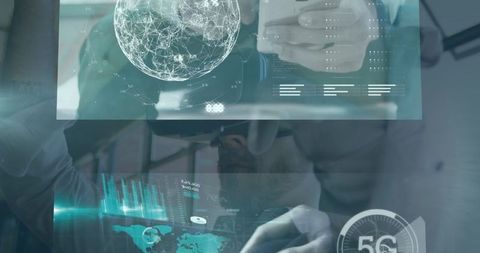 Global Technology and Financial Data Visualization - Download Free Stock Images Pikwizard.com