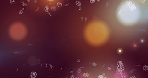 Festive Snowflakes and Lights on Purple Winter Background - Download Free Stock Images Pikwizard.com