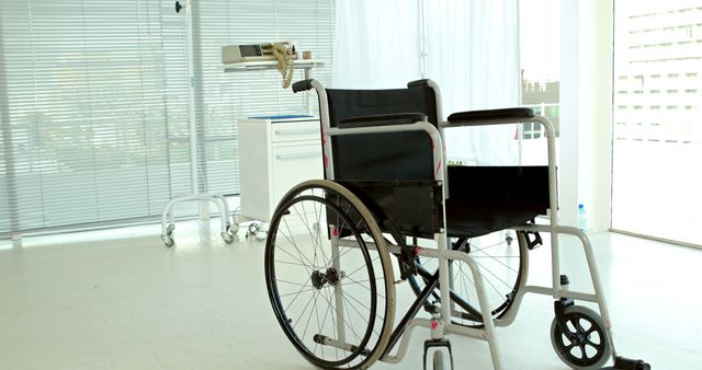 Empty Wheelchair in Bright Medical Office with Hospital Equipment - Download Free Stock Images Pikwizard.com