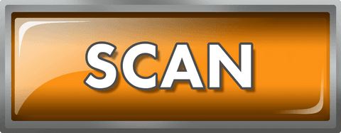 Transparent Orange Scan Button Vector Graphic for Digital Interface - Download Free Stock Videos Pikwizard.com