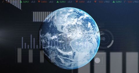 Digital data analytics and global stock market projection