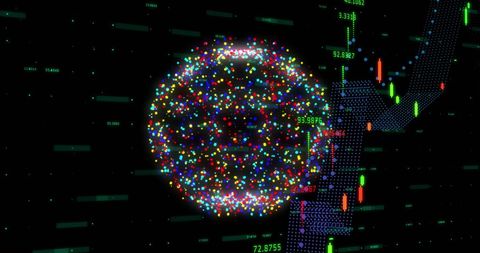 Digital Data Globe with Global Connections and Processing - Download Free Stock Images Pikwizard.com