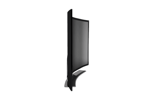 curved black tv screen isolated on transparent background design - Download Free Stock Videos Pikwizard.com