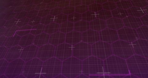 Digital Global Network Interface with Hexagon Grid Background - Download Free Stock Images Pikwizard.com