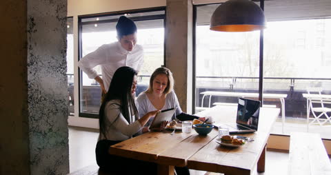 Team Meeting at Lunch in Casual Attire