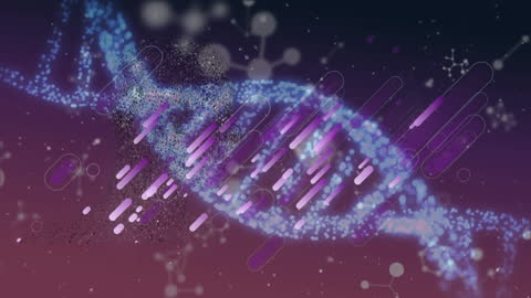 Animated Abstract Genetic DNA Sequence