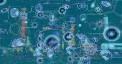 Futuristic Data Visualization Overlay with Network Connections - Download Free Stock Images Pikwizard.com