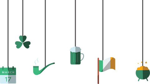 Transparent Strings Display Iconic Symbols of St. Patrick's Day Celebration - Download Free Stock Videos Pikwizard.com