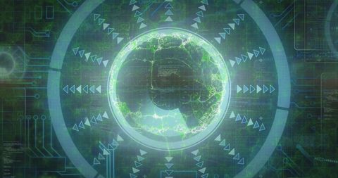 Digital Brain Scanning with Data Networks and Neural Patterns - Download Free Stock Images Pikwizard.com