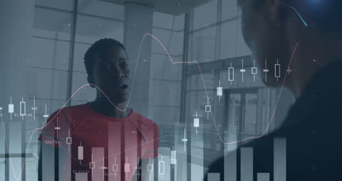 Animated Financial Graphs with Diverse Women Discussing Business