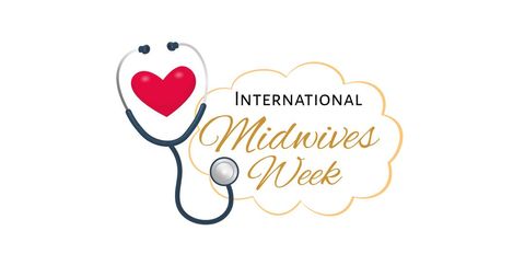 International Midwives Week Celebration Design with Stethoscope and Heart - Download Free Stock Images Pikwizard.com