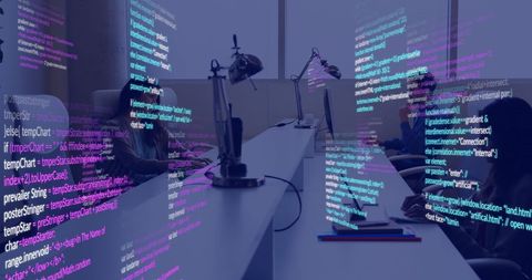 Data Processing and Collaboration in Modern Office - Download Free Stock Images Pikwizard.com