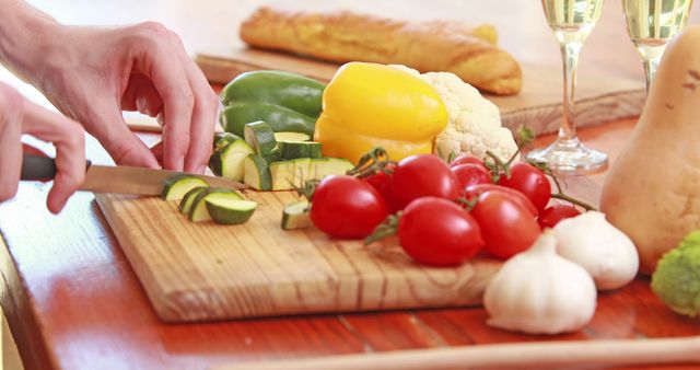 Hands Preparing Fresh Vegetables in Modern Kitchen - Download Free Stock Images Pikwizard.com