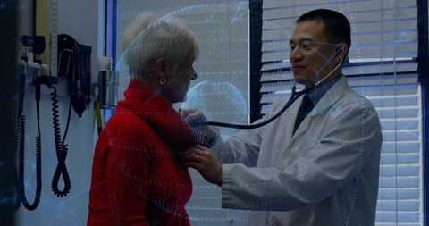 Doctor Using Stethoscope Telemedicine Concepts in Modern Healthcare