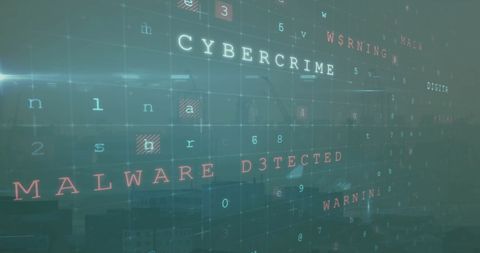 Cybersecurity Threat Displayed over Urban Cityscape - Download Free Stock Images Pikwizard.com