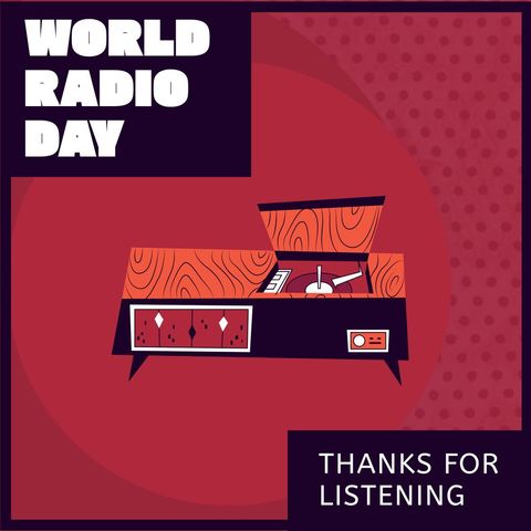 celebrating world radio day with vintage vibes - Download Free Stock Templates Pikwizard.com