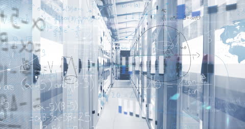 Innovative Digital Interface in High-Tech Server Room Environment