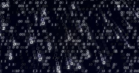 Binary Code on Black Background Symbolizing Data Flow - Download Free Stock Images Pikwizard.com