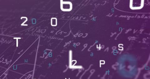 Abstract Math Numbers and Alphabets Over Equations - Download Free Stock Images Pikwizard.com