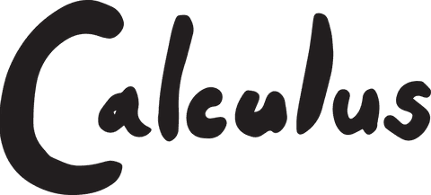 Stylish calculus text design on transparent background