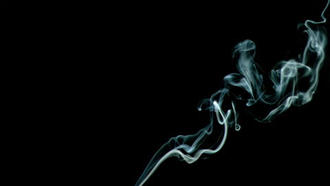 Intricate Incense Smoke Swirling Gracefully
