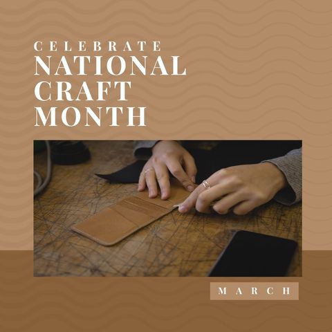 hands cutting leather for national craft month - Download Free Stock Templates Pikwizard.com