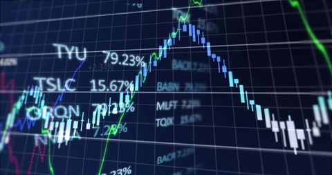 Digital Financial Data Display with Graphs and Statistics - Download Free Stock Images Pikwizard.com