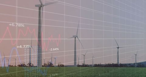 Renewable energy advancements with wind turbines and data analysis
