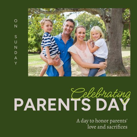 celebrating parents' day with happy family outdoors - Download Free Stock Templates Pikwizard.com