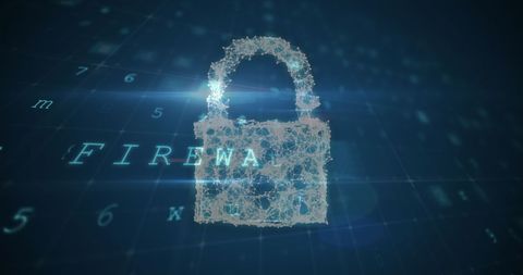 Digital Padlock Representing Firewalls and Cyber Security - Download Free Stock Images Pikwizard.com