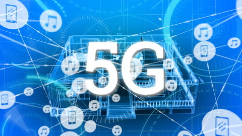 5G Technology and Digital Network Connectivity Concept