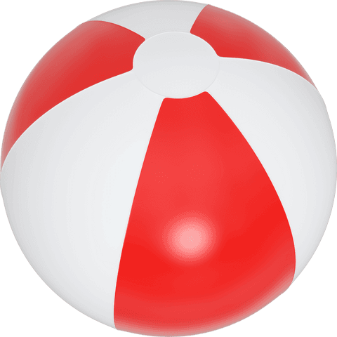 red and white striped beach ball on transparent background - Download Free Stock Videos Pikwizard.com